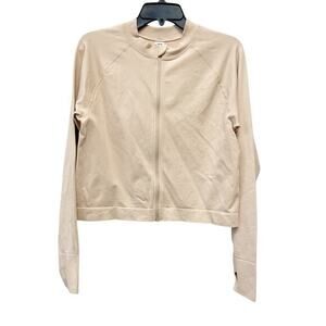 Joylab Women's Beige Moisture Wicking Long Sleeve Lightweight Jacket Size‎ L